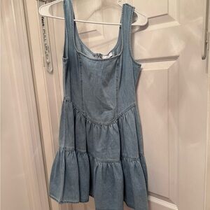 Stylish Blue Denim Mini Dress